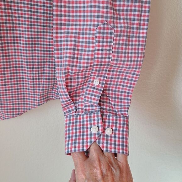Ben Sherman Tailored‎ Skinny  Shirt Mens 34 - 35 Check 15 1/2 - 39/40 Button Up - Picture 4 of 9